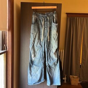 We The Free Modern Love Pull-on wide-leg jeans size M